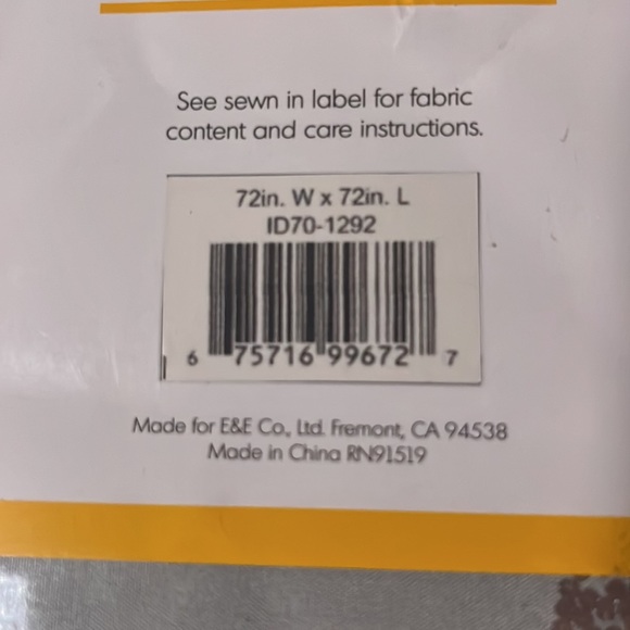 Brand new!!Geometric Metallic/Modern Shower Curtain - Picture 4 of 4